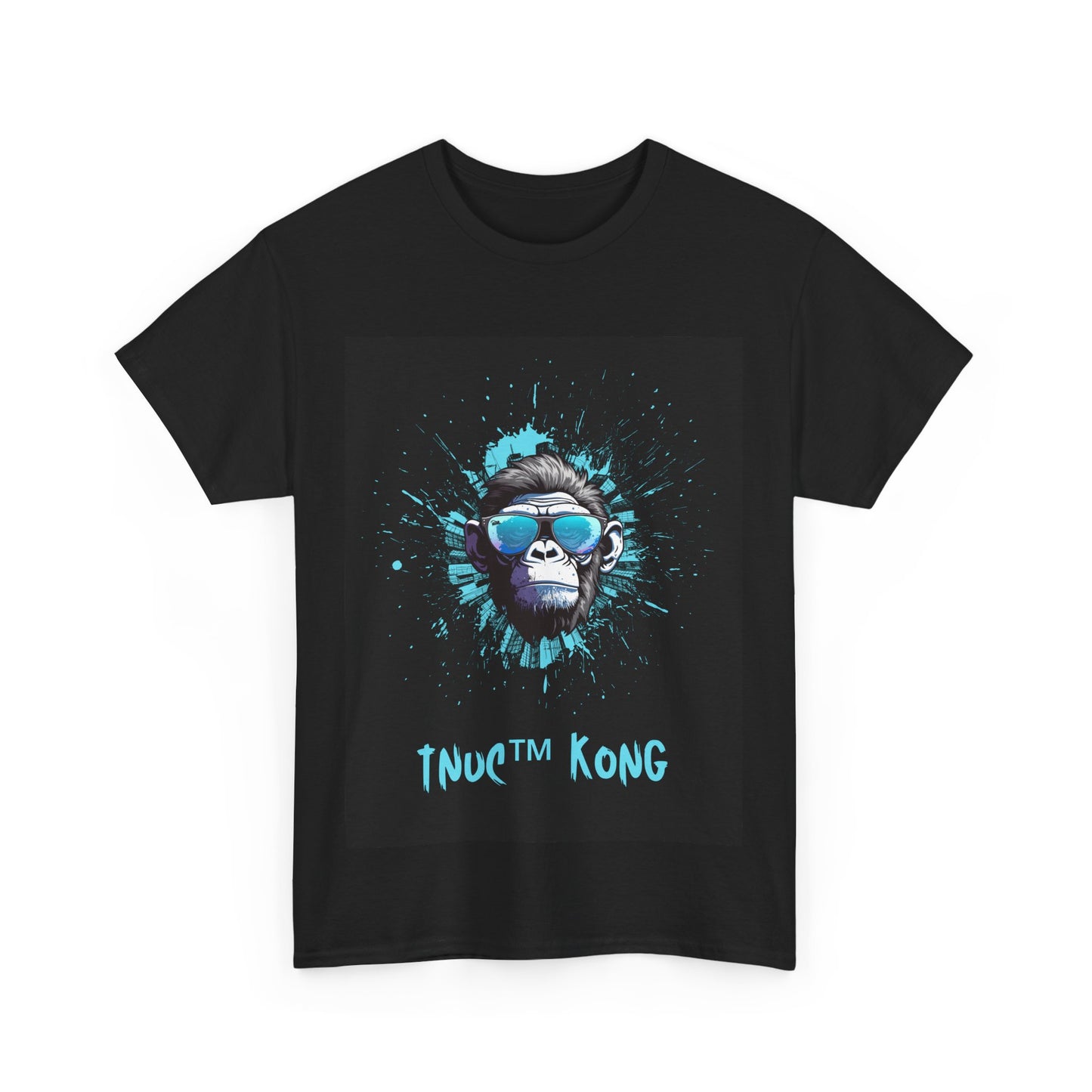 Trendy Unisex Heavy Cotton Tee - Funky Monkey Design for Casual Vibe