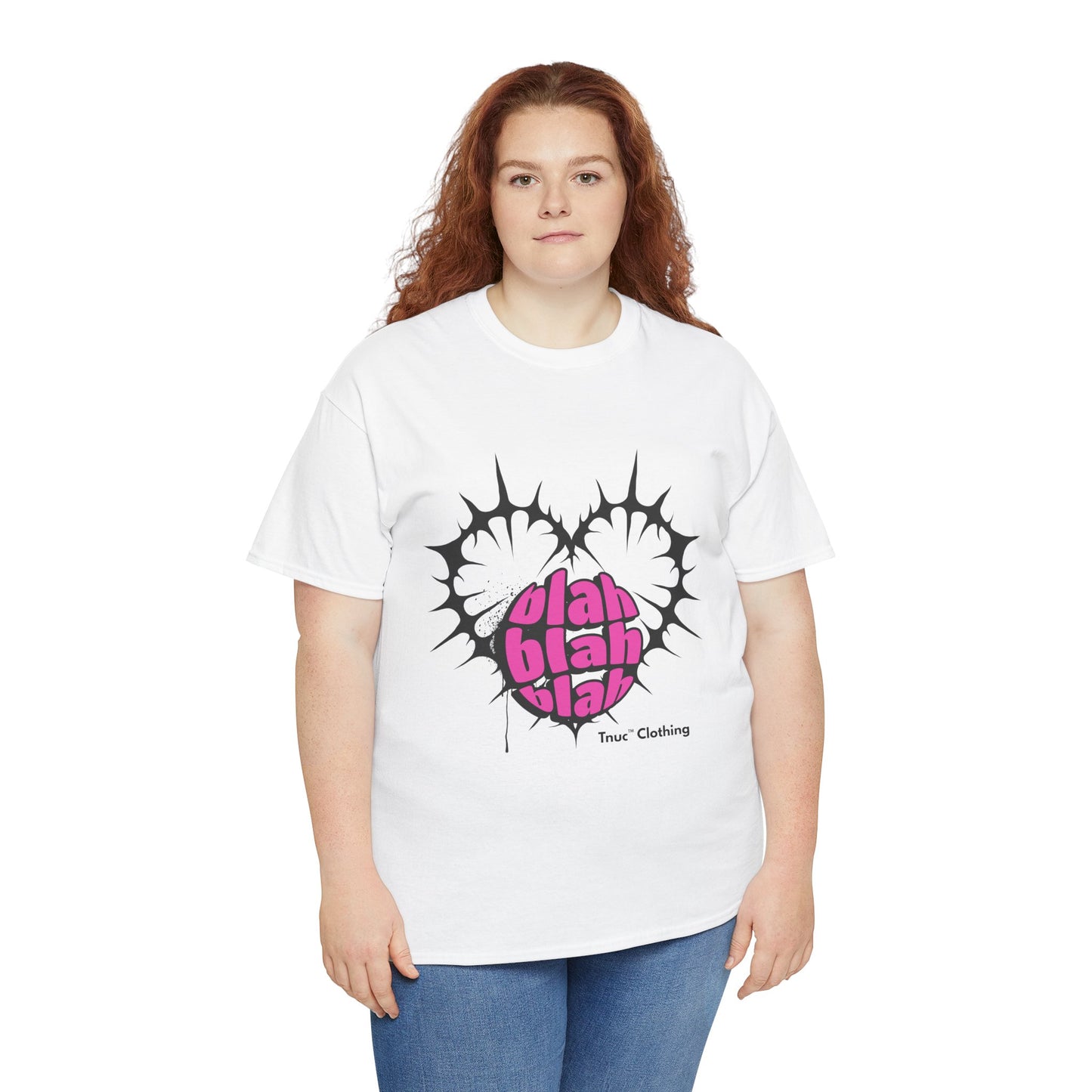 Tnuc™ Clothing Trendy Tee - Fun 'Blah Blah Blah' Graphic Design