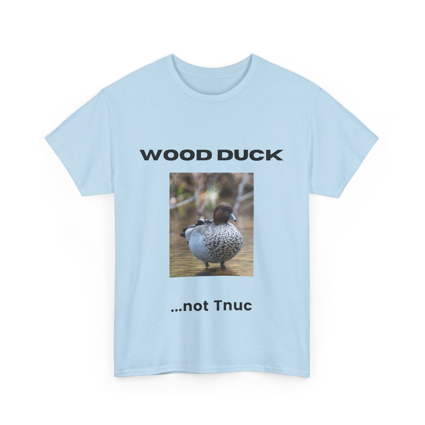 Funny Wood Duck Tee | Unisex Heavy Cotton Shirt | Perfect for Nature Lovers