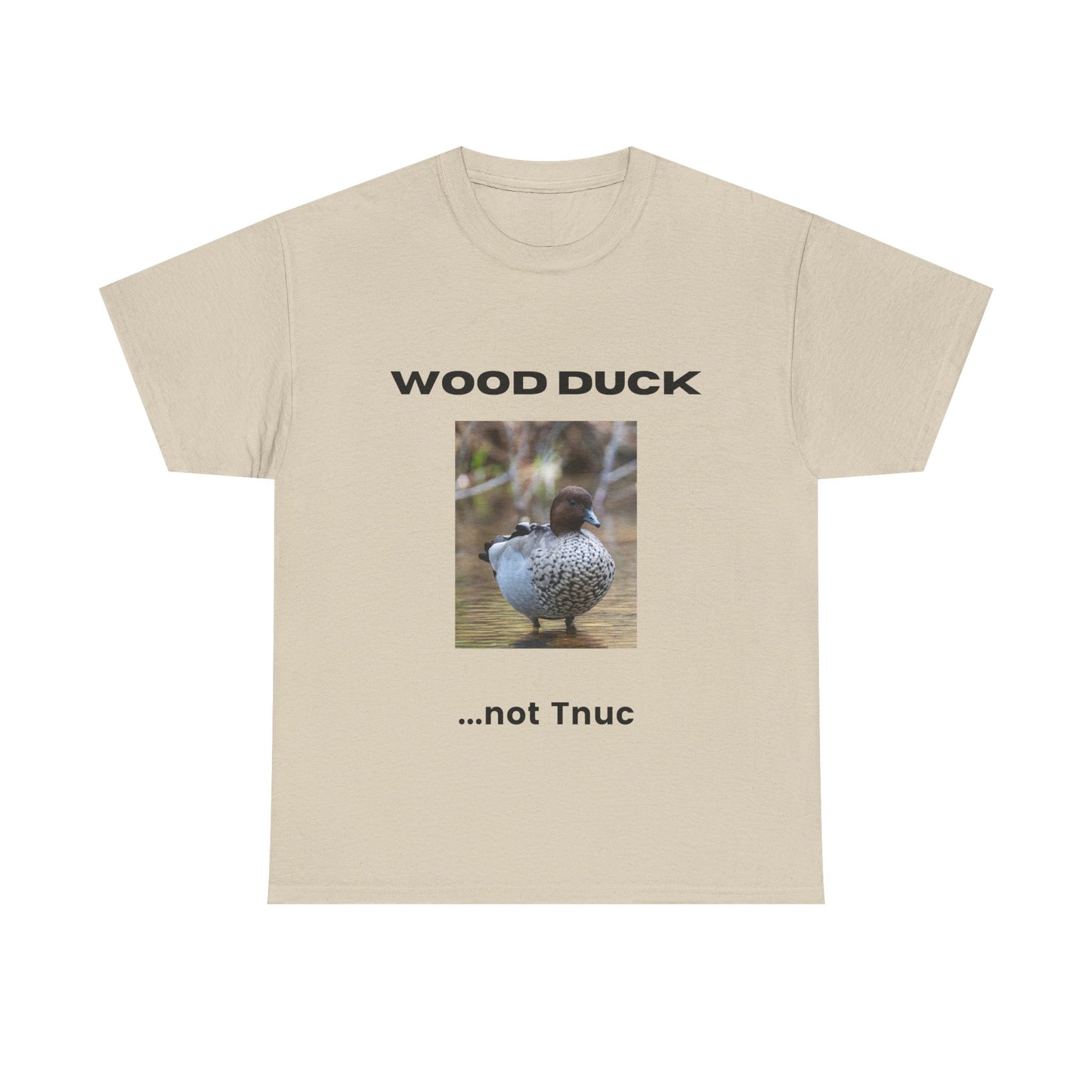 Funny Wood Duck Tee | Unisex Heavy Cotton Shirt | Perfect for Nature Lovers