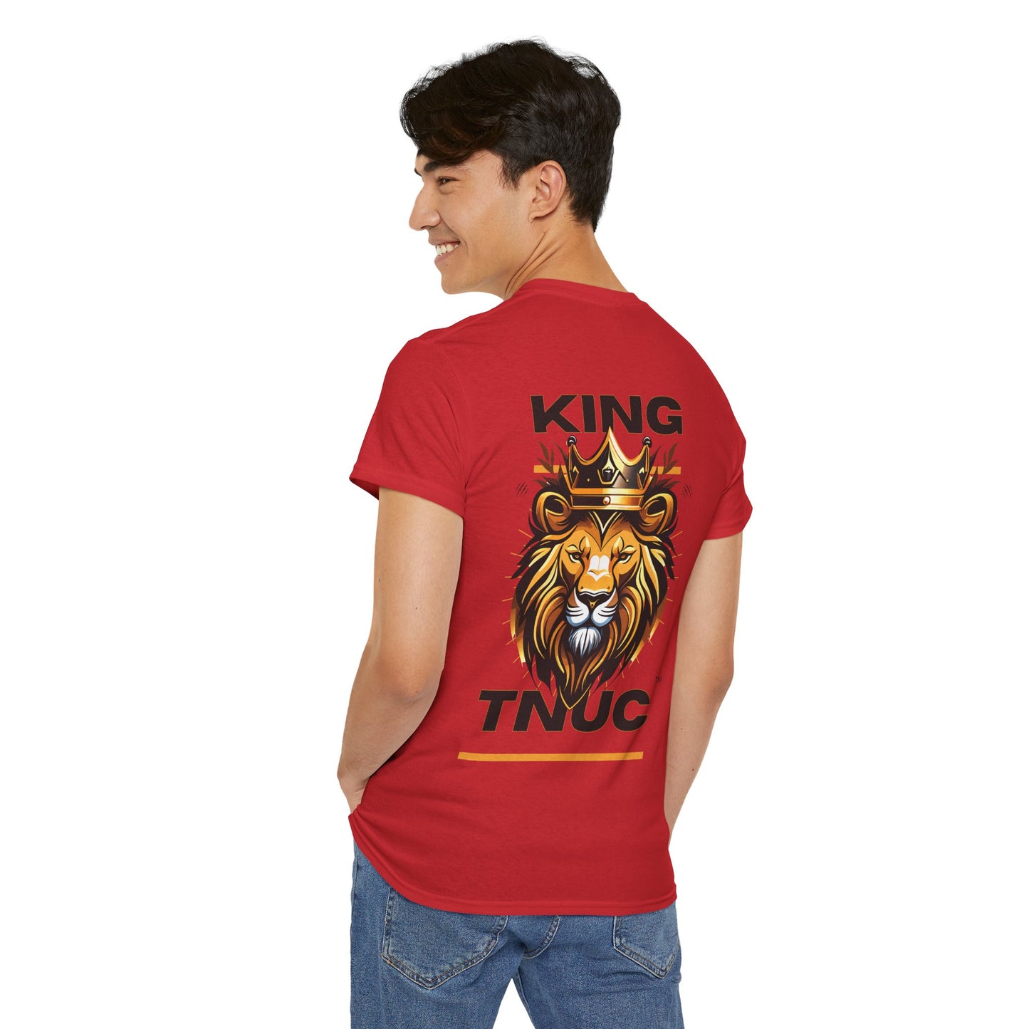 Unisex Heavy Cotton Tee - King TNUC™ Lion Graphic Tee