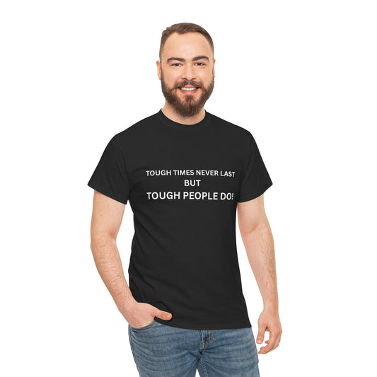 Strength Quote Black Tee - Unisex Heavy Cotton
