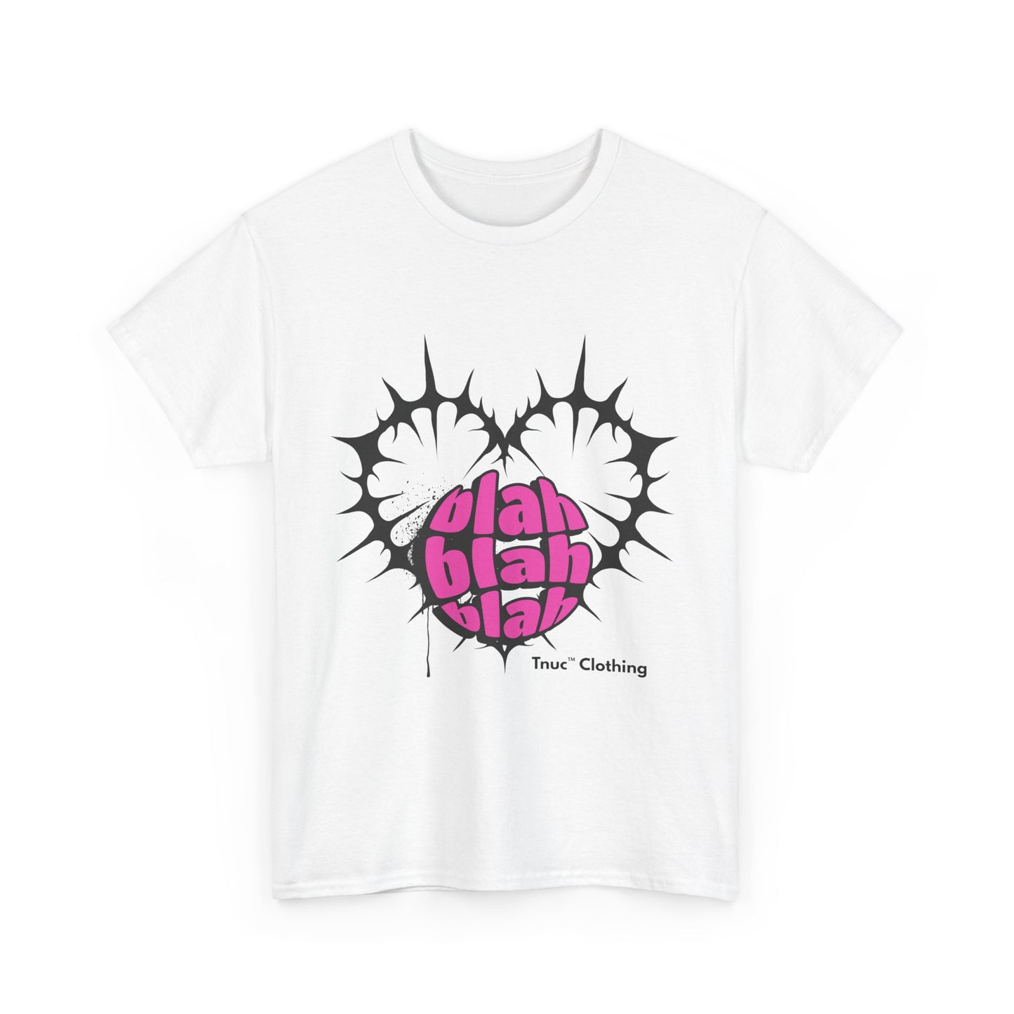 Tnuc™ Clothing Trendy Tee - Fun 'Blah Blah Blah' Graphic Design
