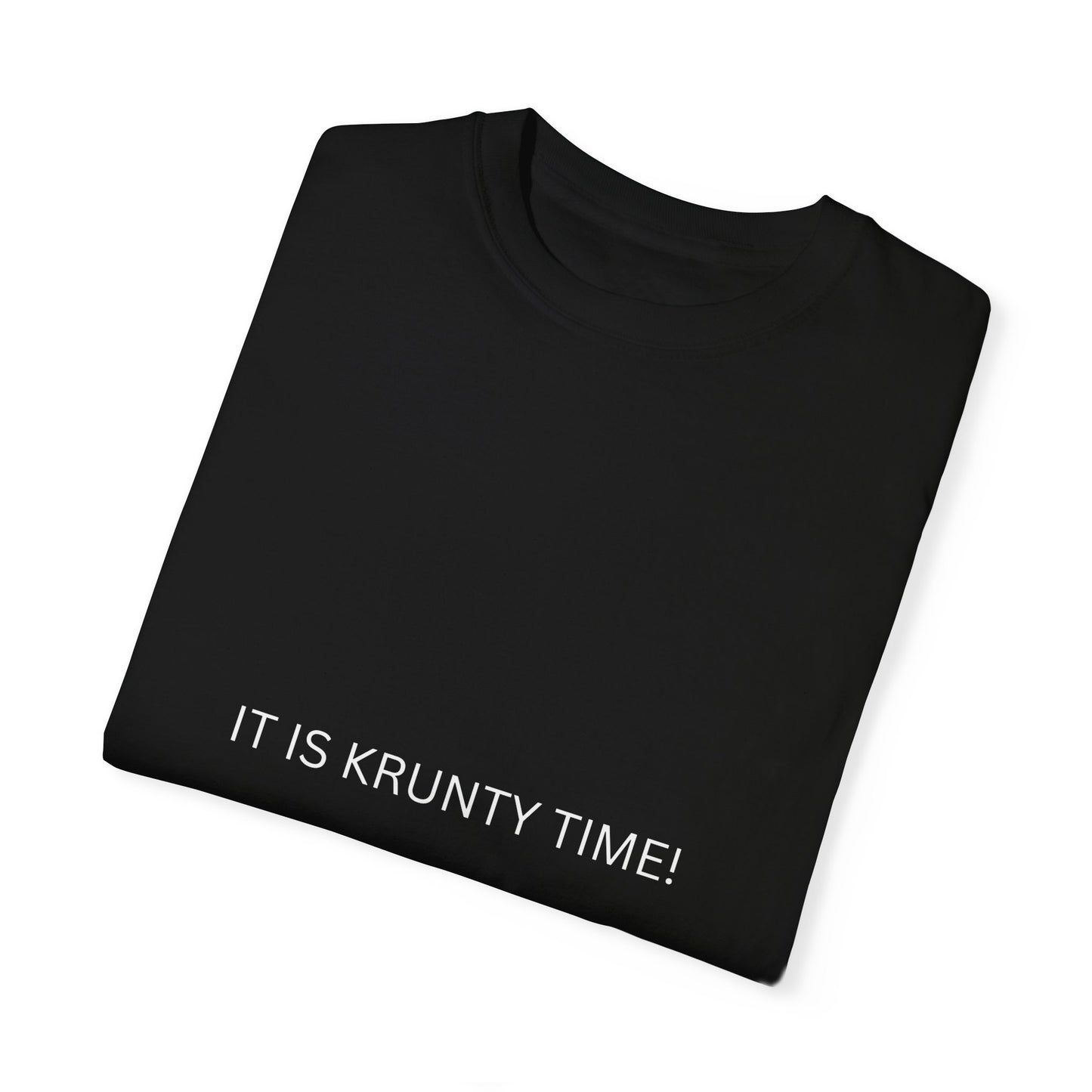 KRUNTY Time T-Shirt - TNUC™ Clothing - Black and White Design
