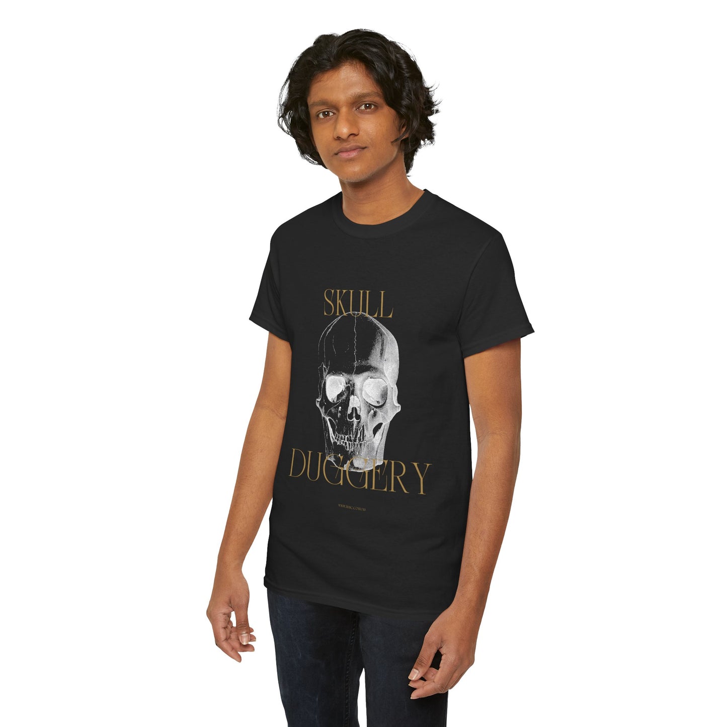 Tnuc™ Clothing  Skull Duggery Unisex Heavy Cotton Tee - Edgy Graphic T-Shirt for Alternative Fashion Lovers