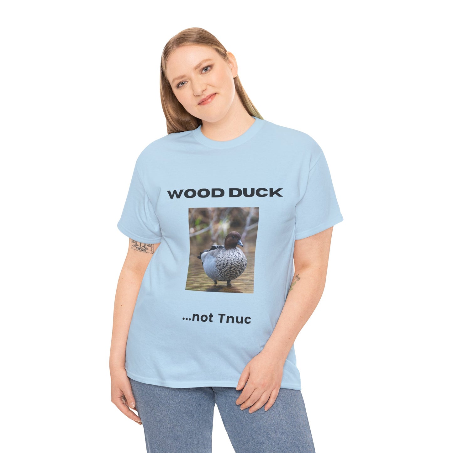 Funny Wood Duck Tee | Unisex Heavy Cotton Shirt | Perfect for Nature Lovers
