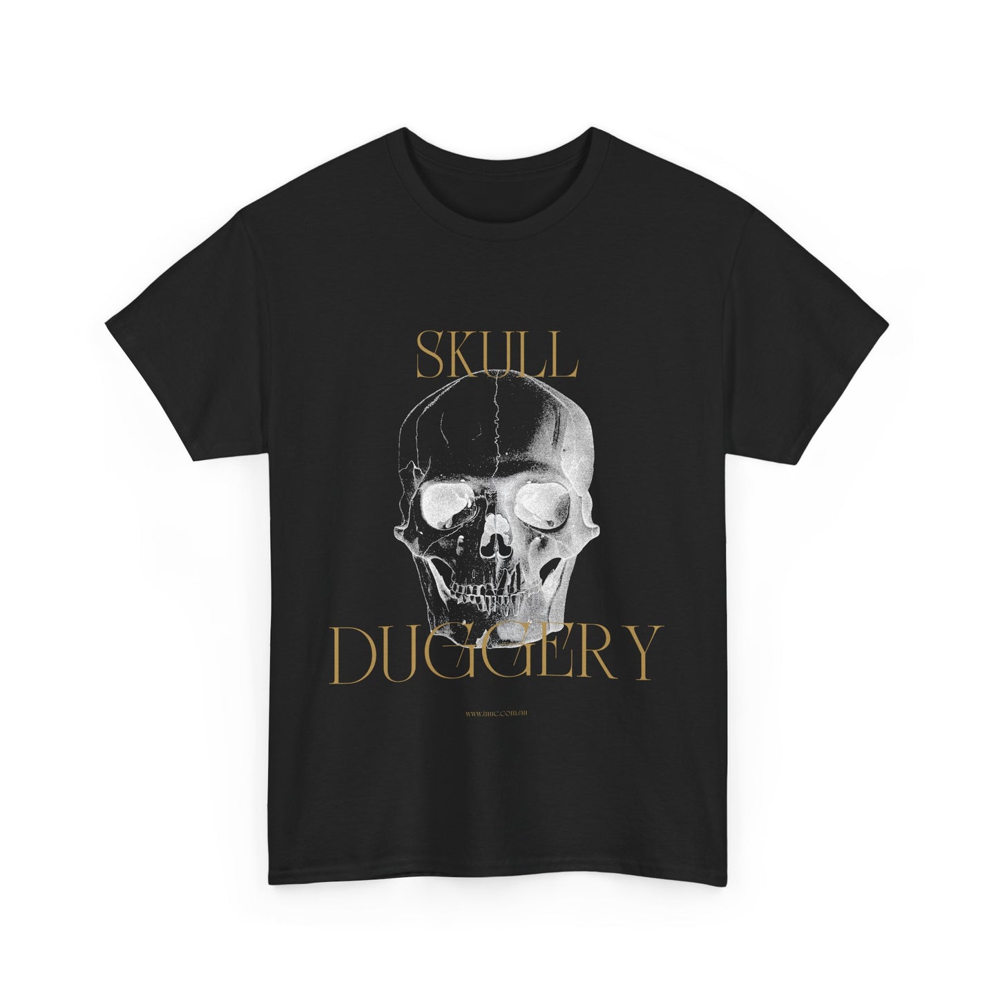 Tnuc™ Clothing  Skull Duggery Unisex Heavy Cotton Tee - Edgy Graphic T-Shirt for Alternative Fashion Lovers