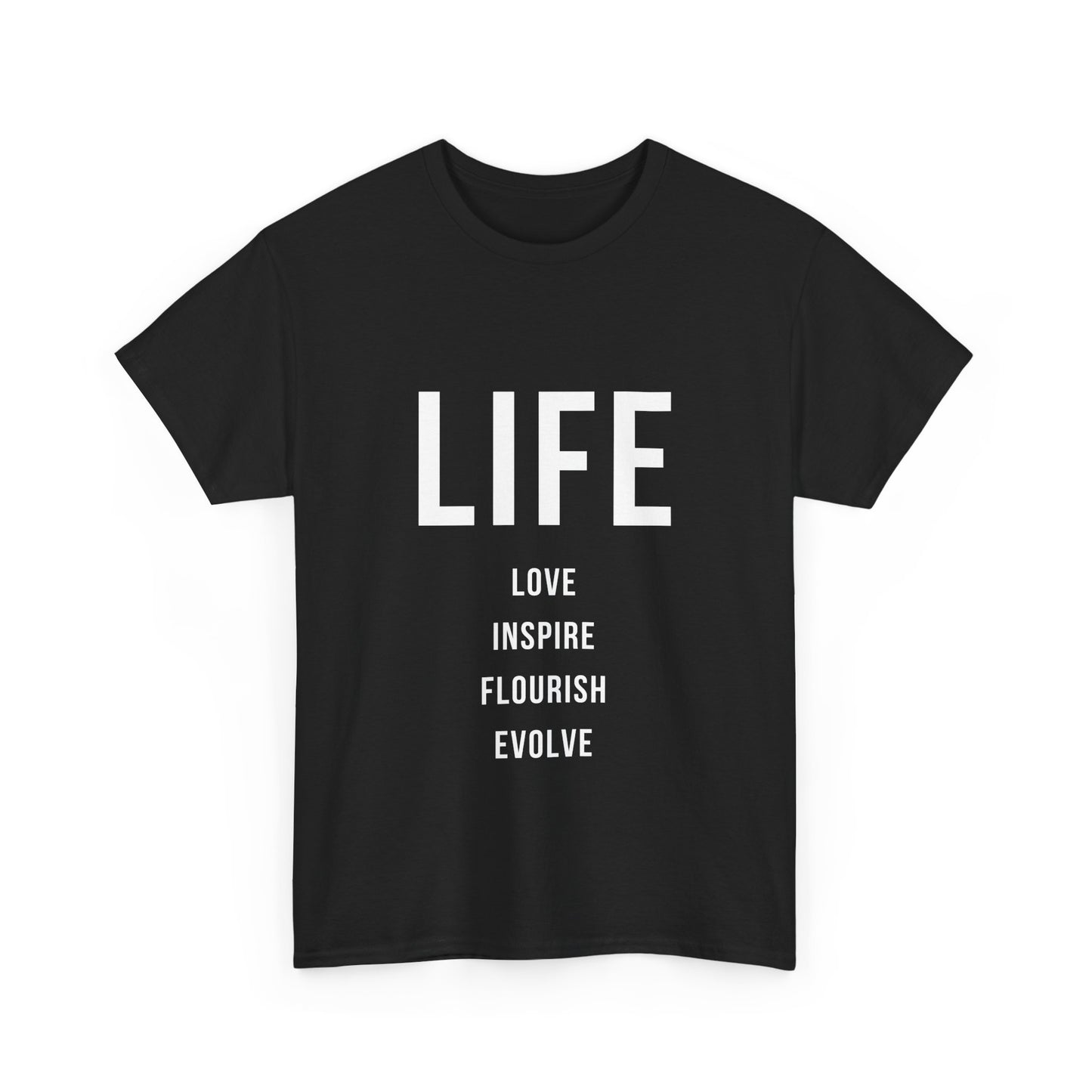 Inspirational Life Quotes Unisex Heavy Cotton Tee