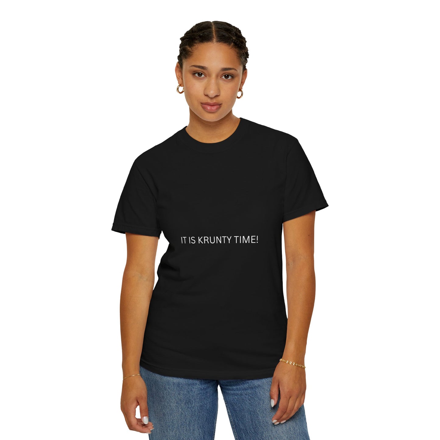KRUNTY Time T-Shirt - TNUC™ Clothing - Black and White Design