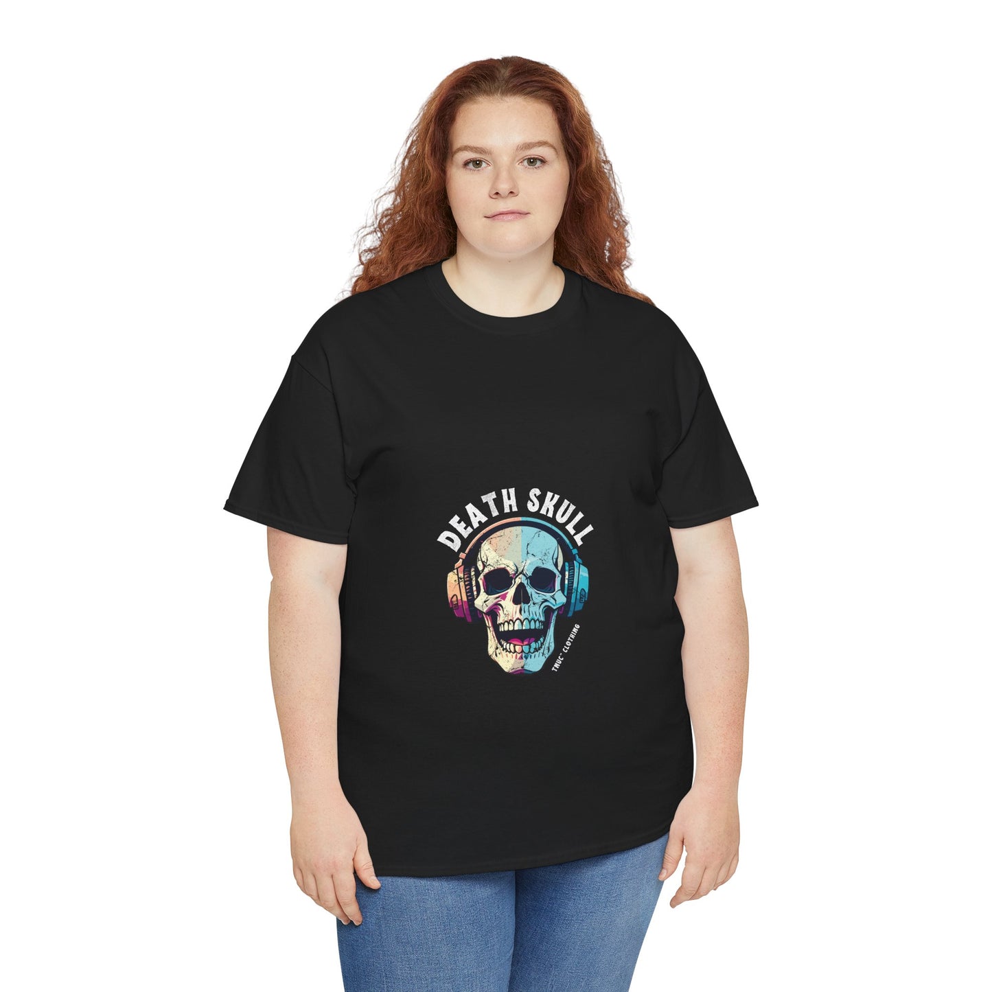 Edgy Death Skull Graphic Tee for Music Lovers Tnuc™ Clothing Brand