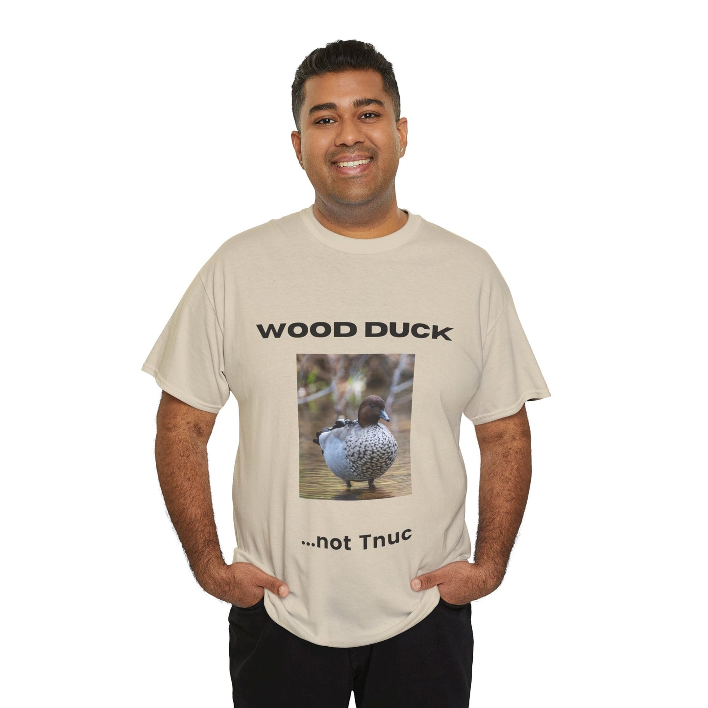 Funny Wood Duck Tee | Unisex Heavy Cotton Shirt | Perfect for Nature Lovers