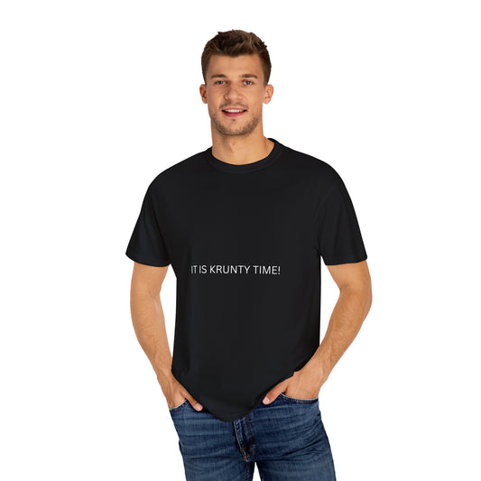 KRUNTY Time T-Shirt - TNUC™ Clothing - Black and White Design