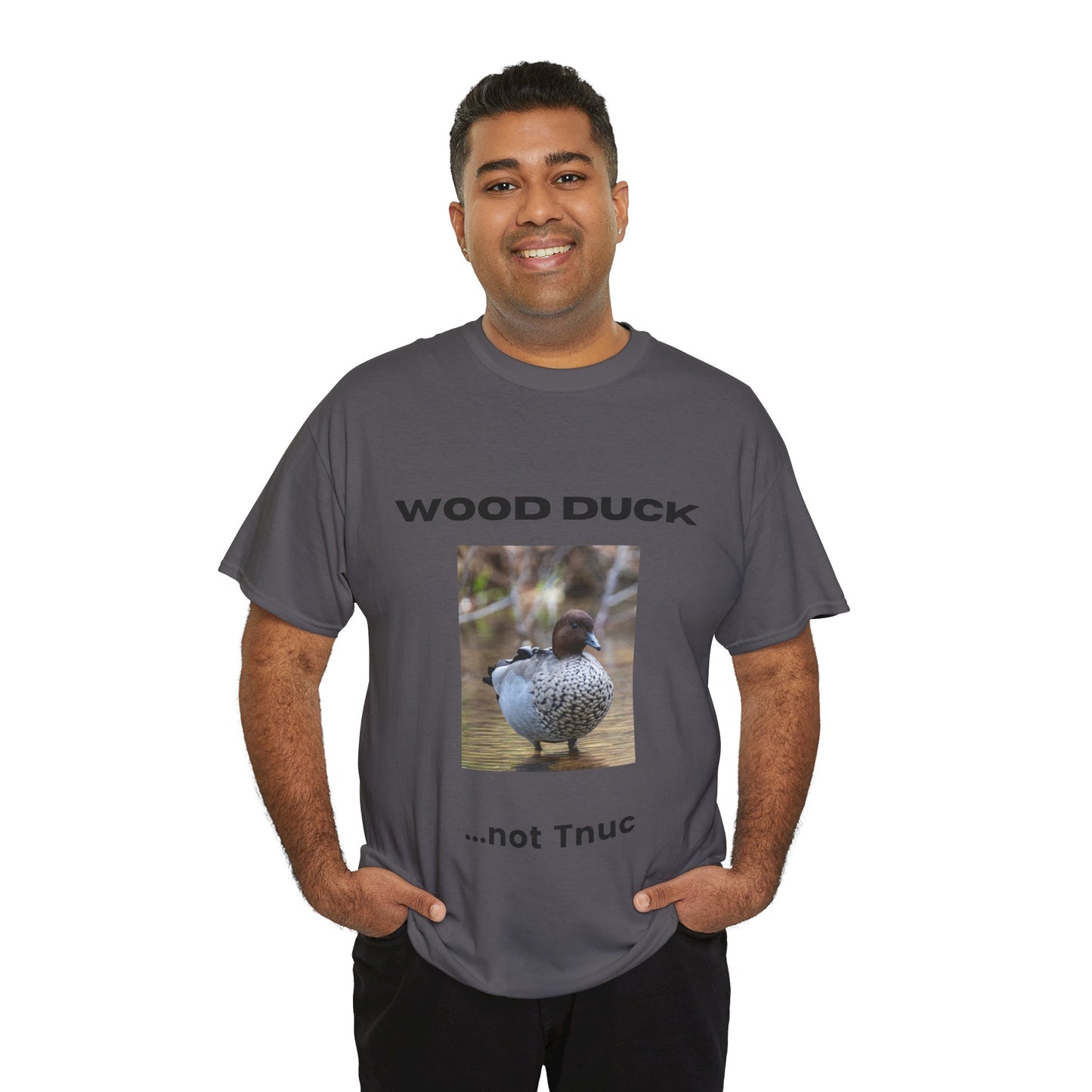 Funny Wood Duck Tee | Unisex Heavy Cotton Shirt | Perfect for Nature Lovers