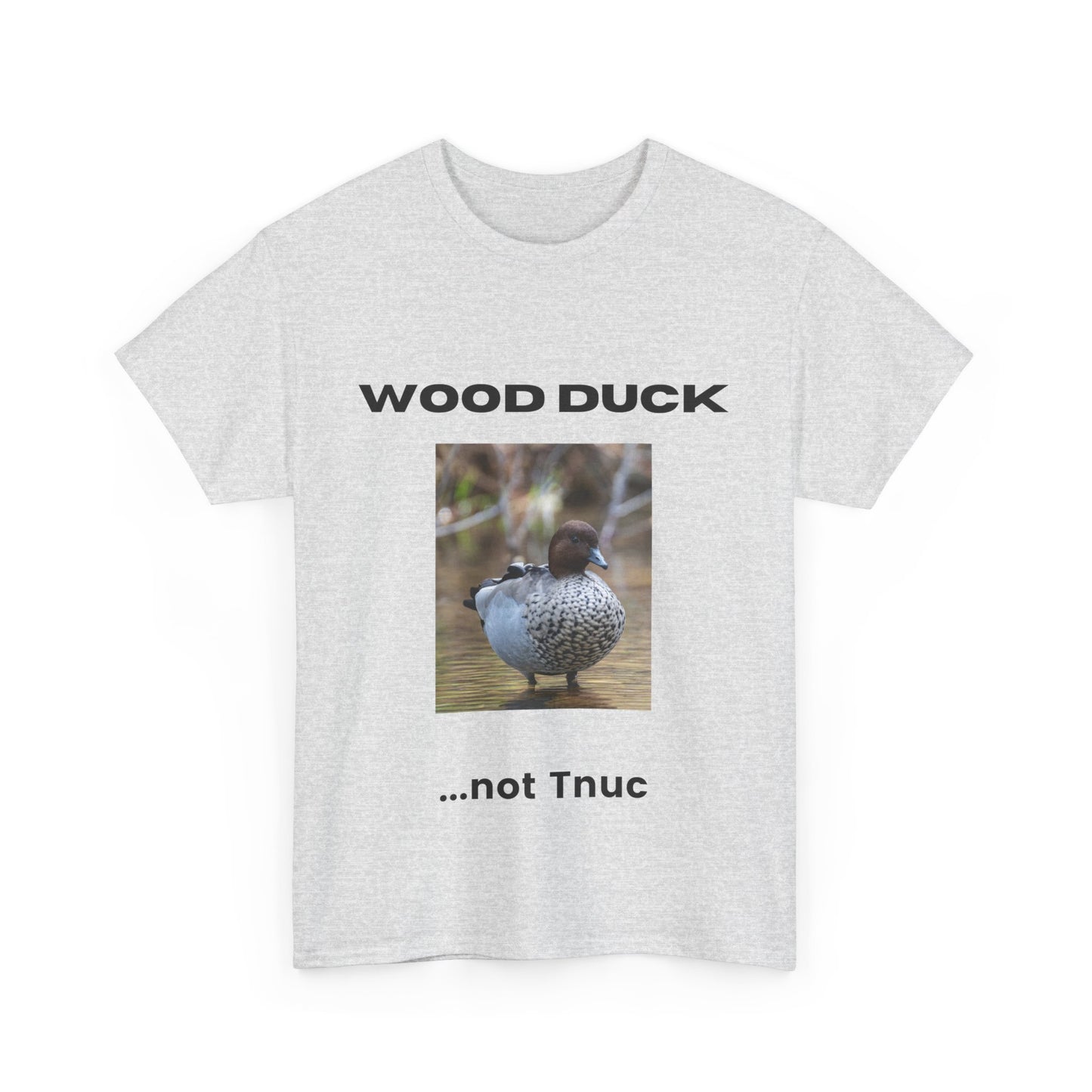 Funny Wood Duck Tee | Unisex Heavy Cotton Shirt | Perfect for Nature Lovers