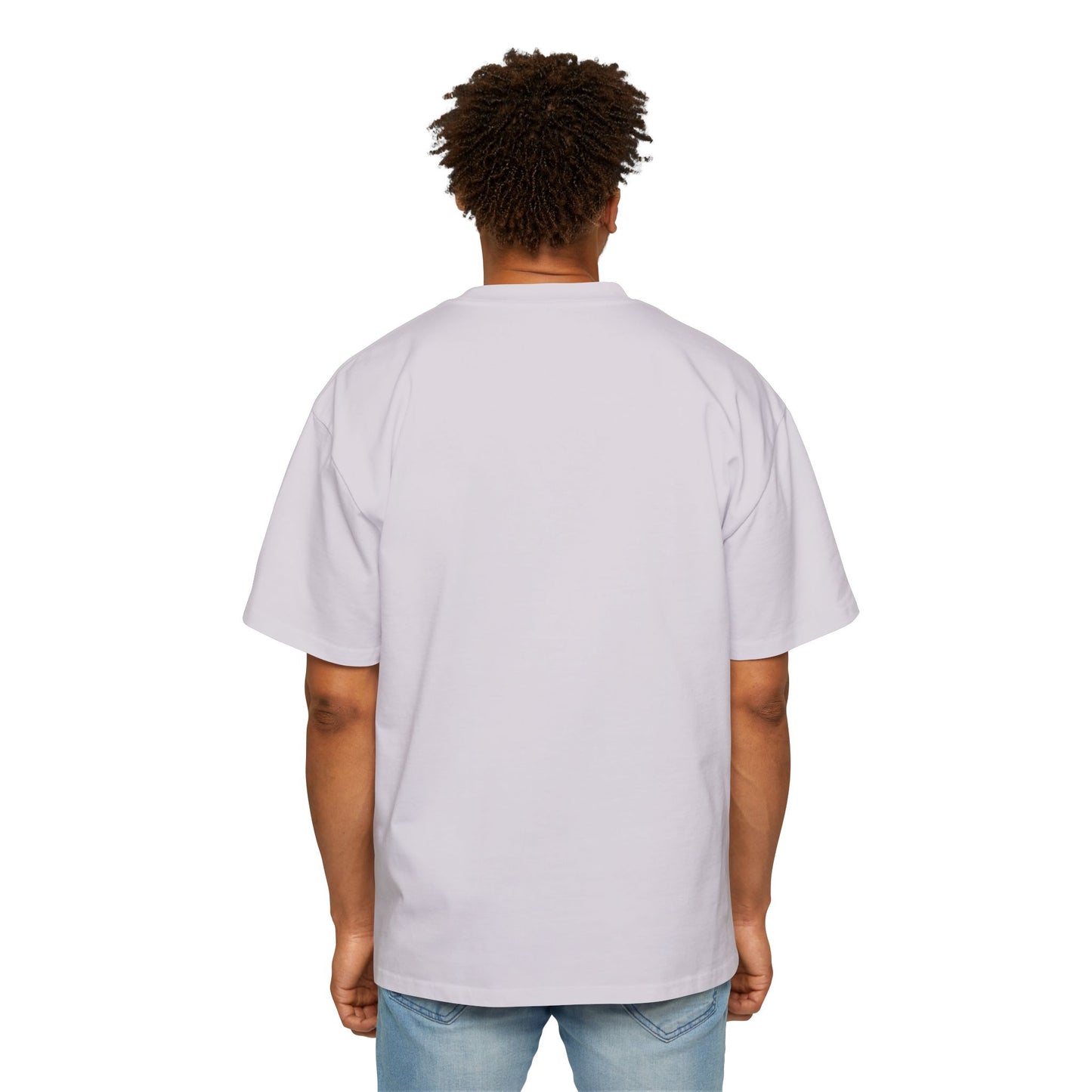Motivational Men's Heavy Oversized Tee - CrossFit Fitter, Stronger, Faster