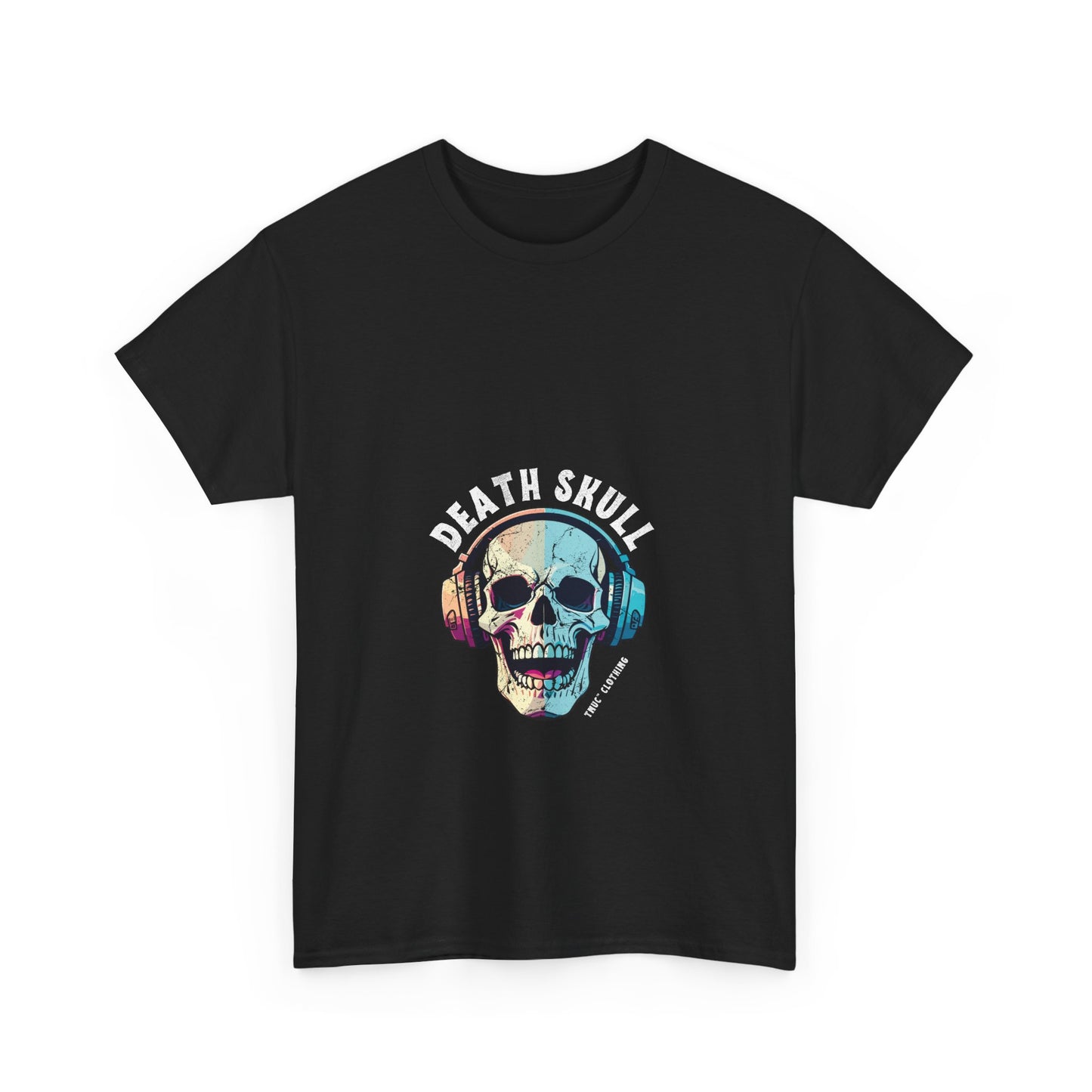 Edgy Death Skull Graphic Tee for Music Lovers Tnuc™ Clothing Brand