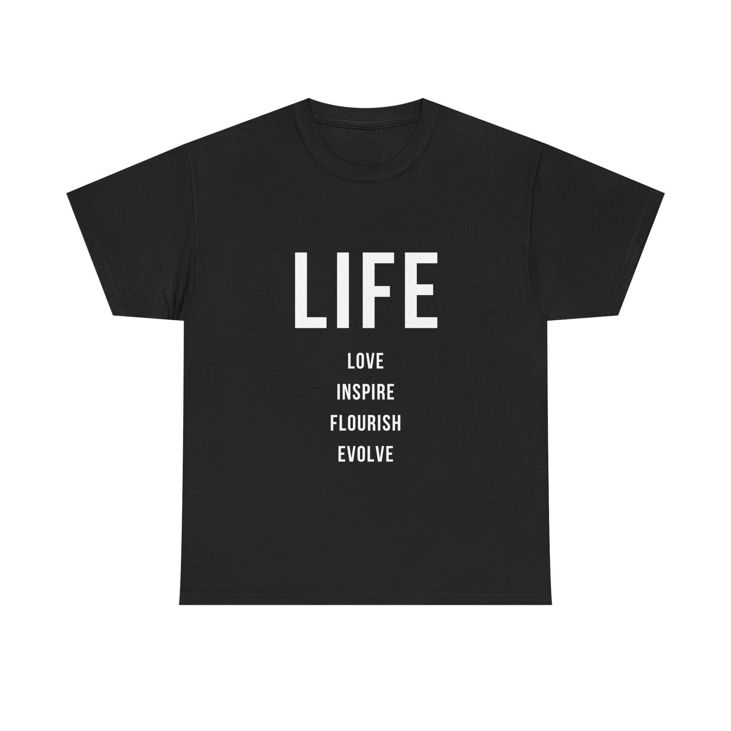 Inspirational Life Quotes Unisex Heavy Cotton Tee