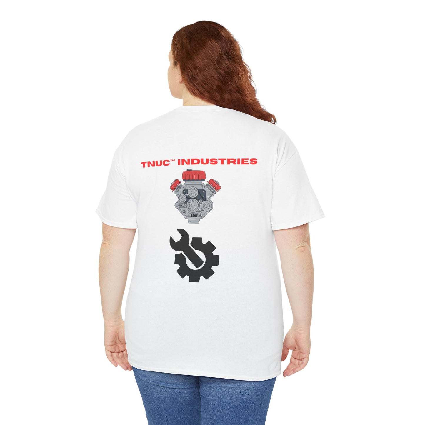 Unisex Heavy Cotton Tee - TNUC™ Industries Engine Mechanic Shirt