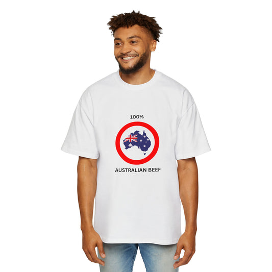 100% Australian Beef Oversized Tee | Casual Graphic T-Shirt for BBQs & Festivals