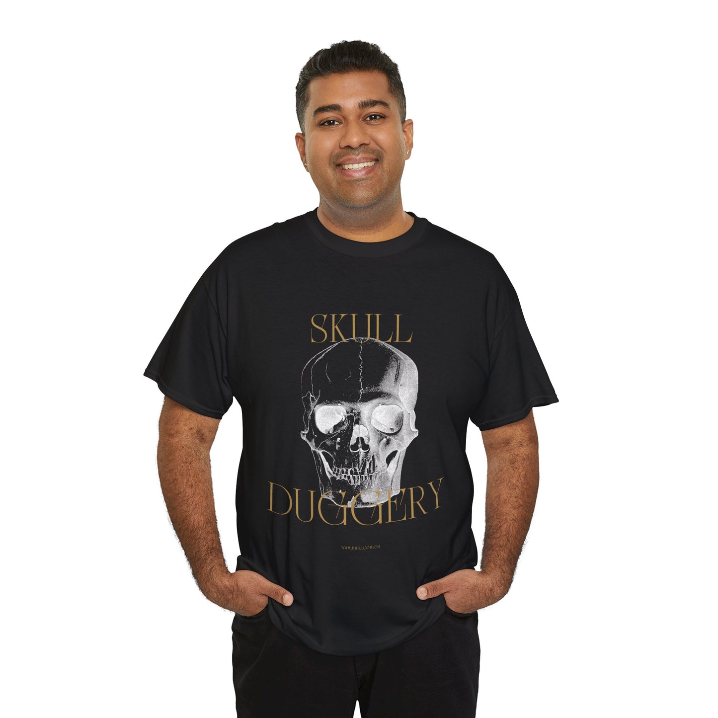 Tnuc™ Clothing  Skull Duggery Unisex Heavy Cotton Tee - Edgy Graphic T-Shirt for Alternative Fashion Lovers