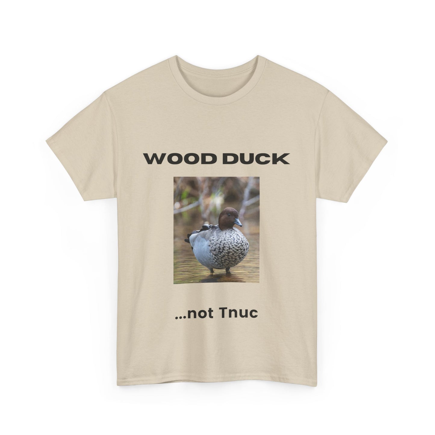 Funny Wood Duck Tee | Unisex Heavy Cotton Shirt | Perfect for Nature Lovers