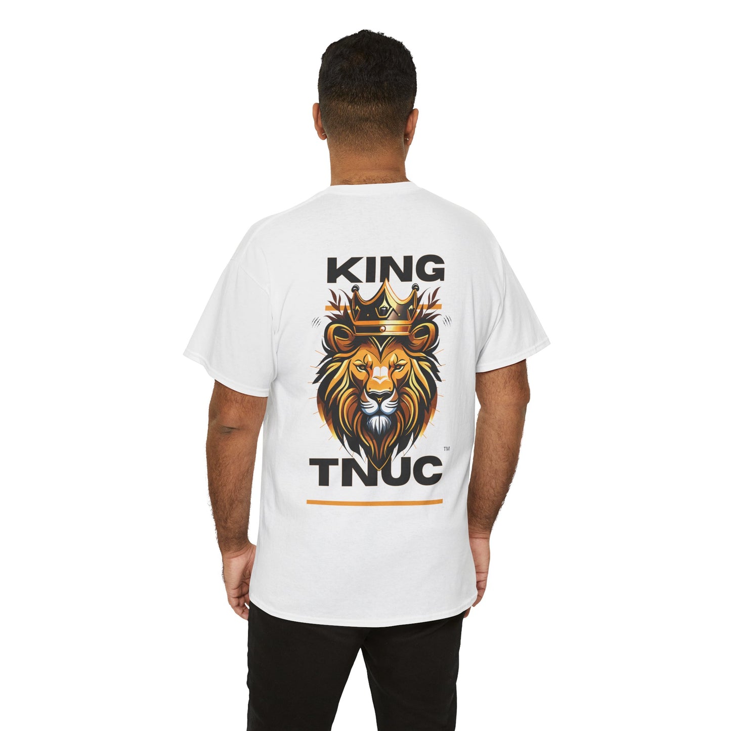 Unisex Heavy Cotton Tee - King TNUC™ Lion Graphic Tee