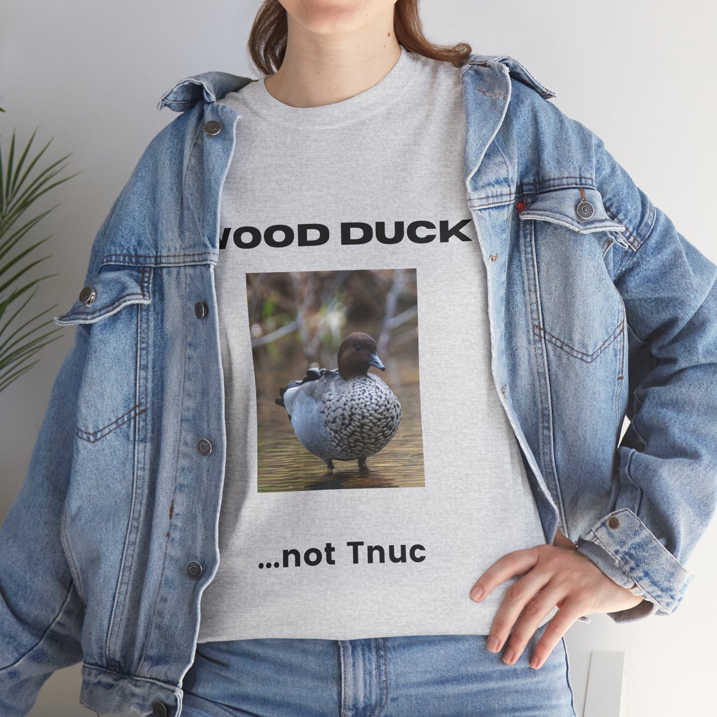 Funny Wood Duck Tee | Unisex Heavy Cotton Shirt | Perfect for Nature Lovers