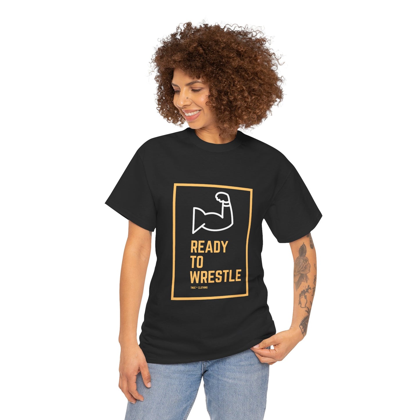 Ready to Wrestle Unisex Heavy Cotton Tee - Tnuc™ Clothing Motivational Fitness Shirt