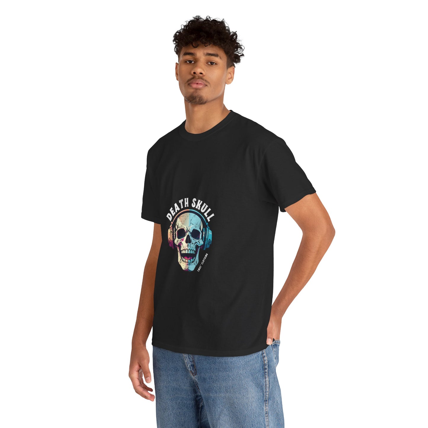 Edgy Death Skull Graphic Tee for Music Lovers Tnuc™ Clothing Brand