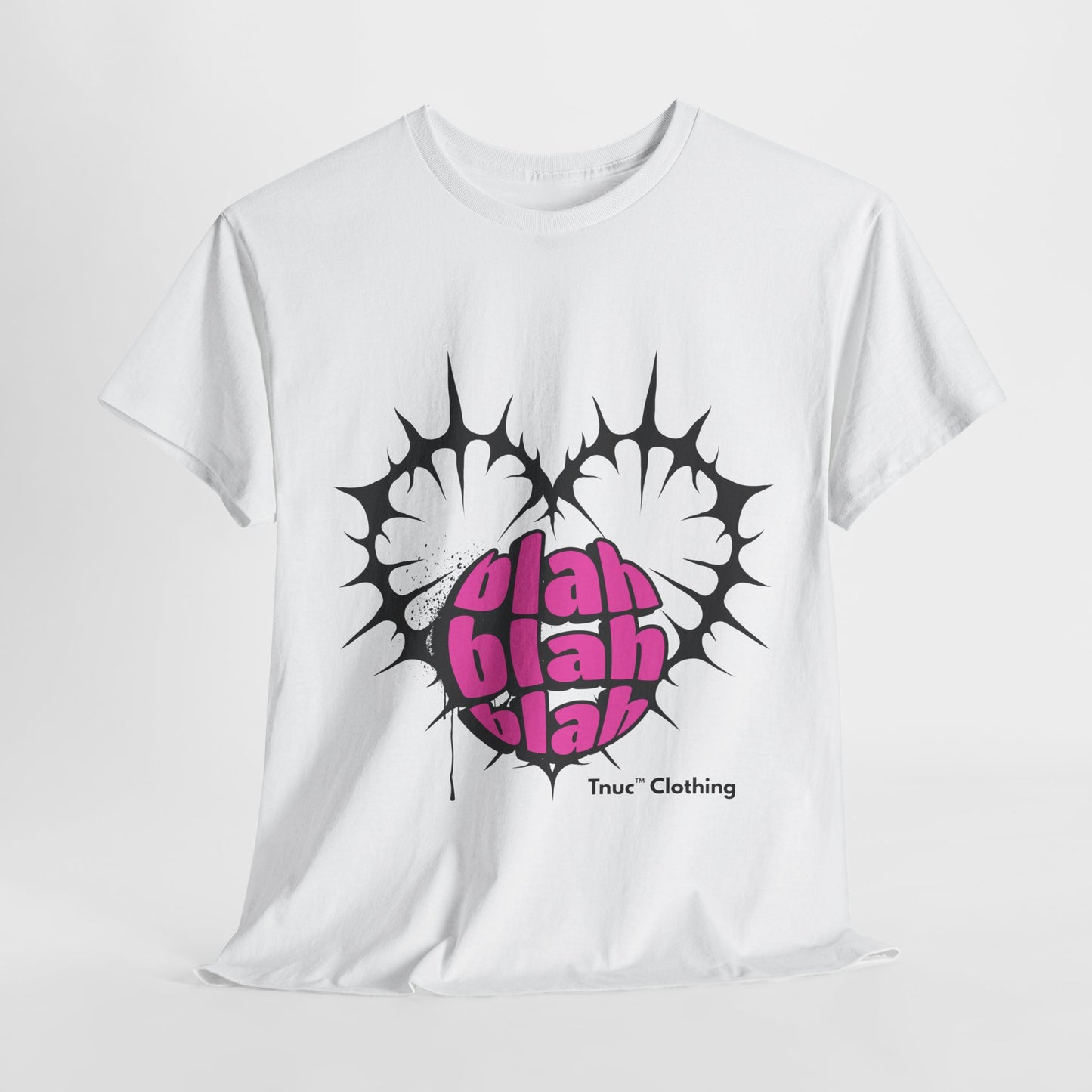 Tnuc™ Clothing Trendy Tee - Fun 'Blah Blah Blah' Graphic Design