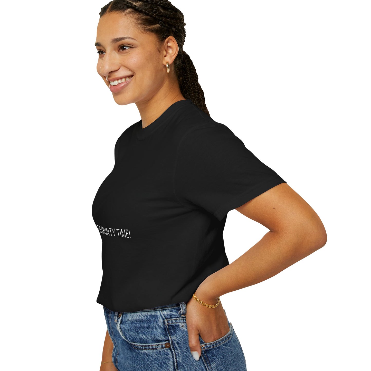 KRUNTY Time T-Shirt - TNUC™ Clothing - Black and White Design