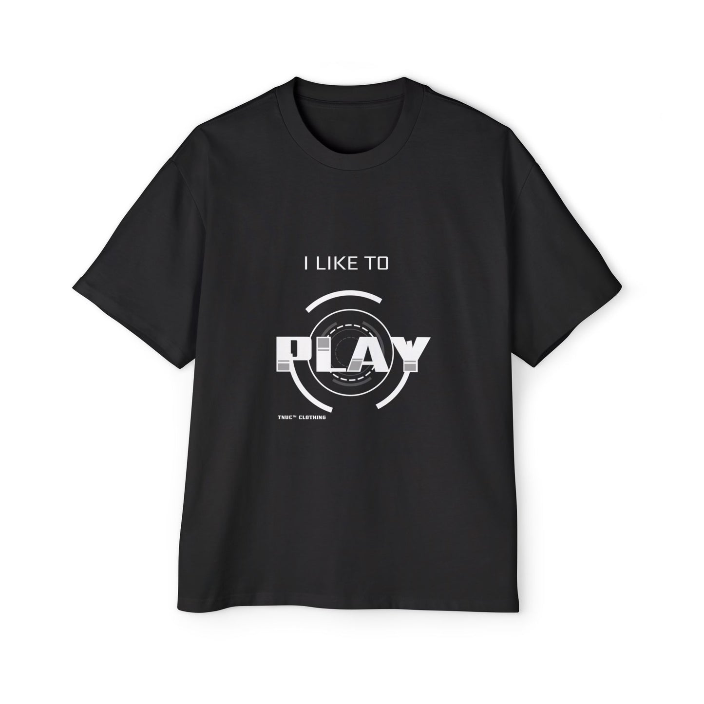 I Like To Play Tnuc™ Clothing Men's Heavy Oversized Tee - Comfortable Casual T-Shirt for Gamers
