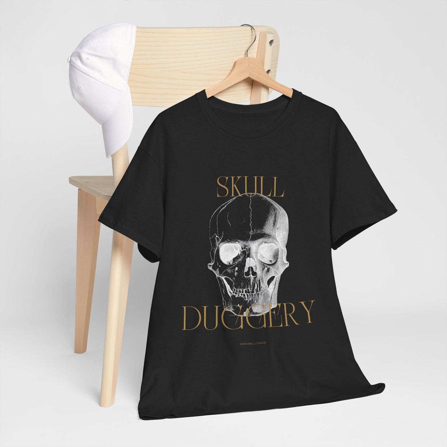 Tnuc™ Clothing  Skull Duggery Unisex Heavy Cotton Tee - Edgy Graphic T-Shirt for Alternative Fashion Lovers