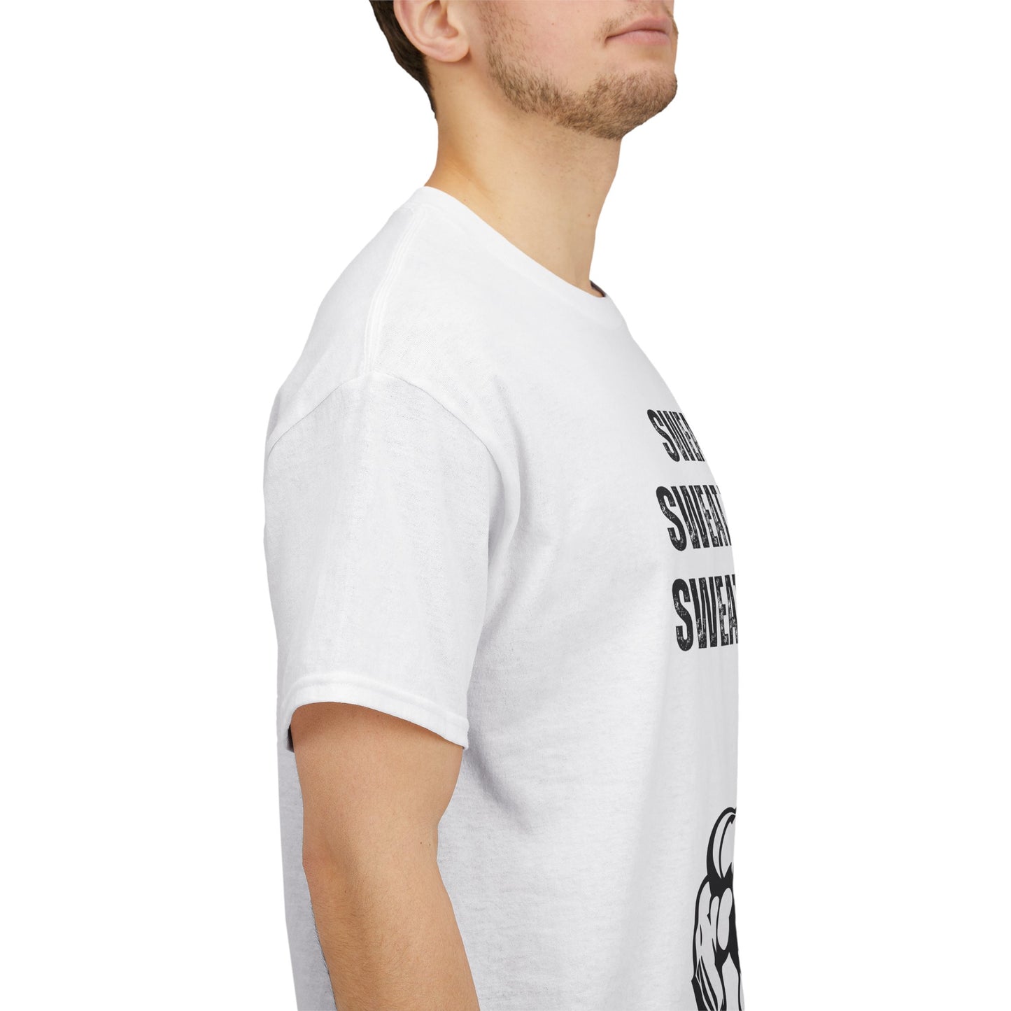 Motivational Fitness Tee - "Sweat Today, Sweat Tomorrow" Unisex Heavy Cotton Tee