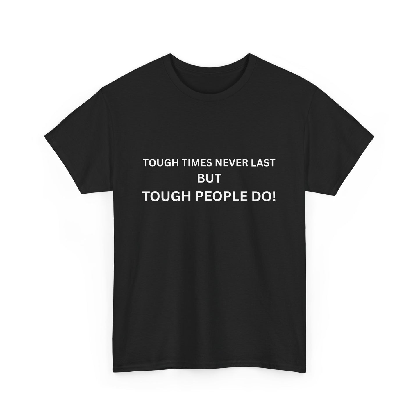 Strength Quote Black Tee - Unisex Heavy Cotton