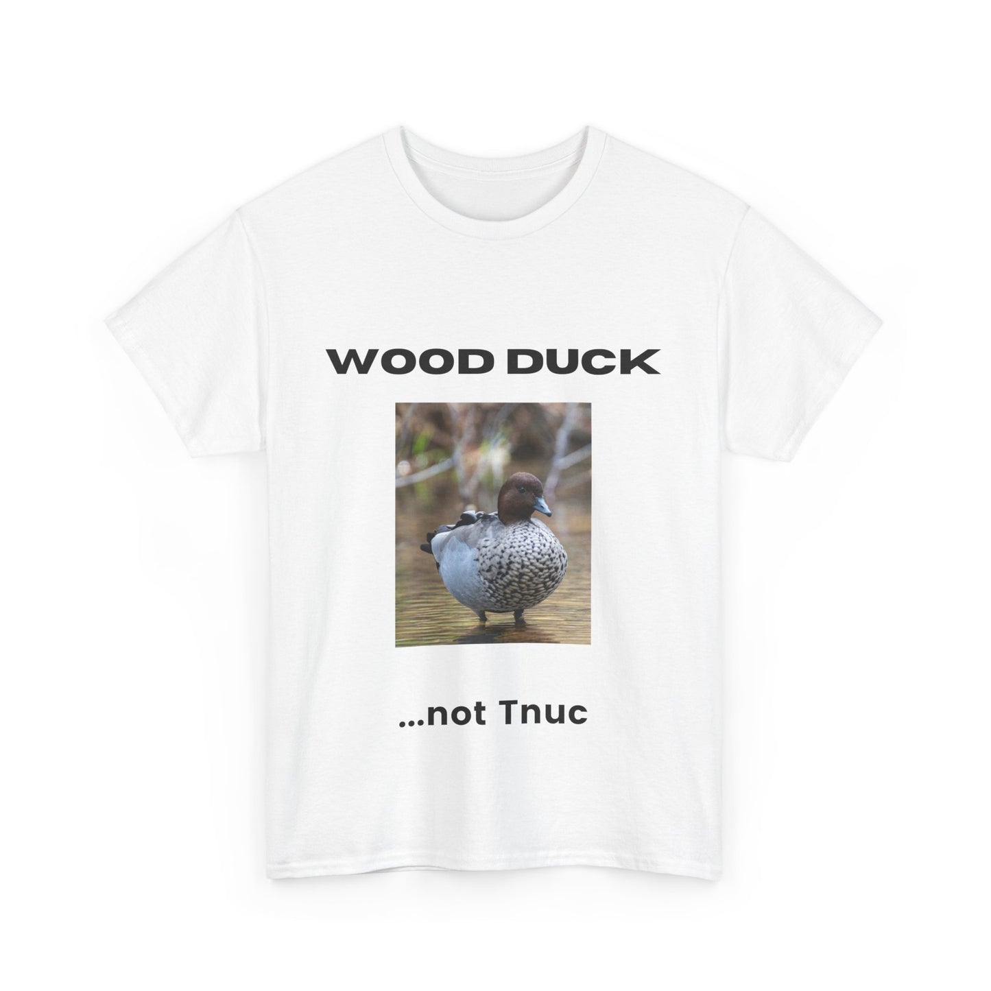 Funny Wood Duck Tee | Unisex Heavy Cotton Shirt | Perfect for Nature Lovers